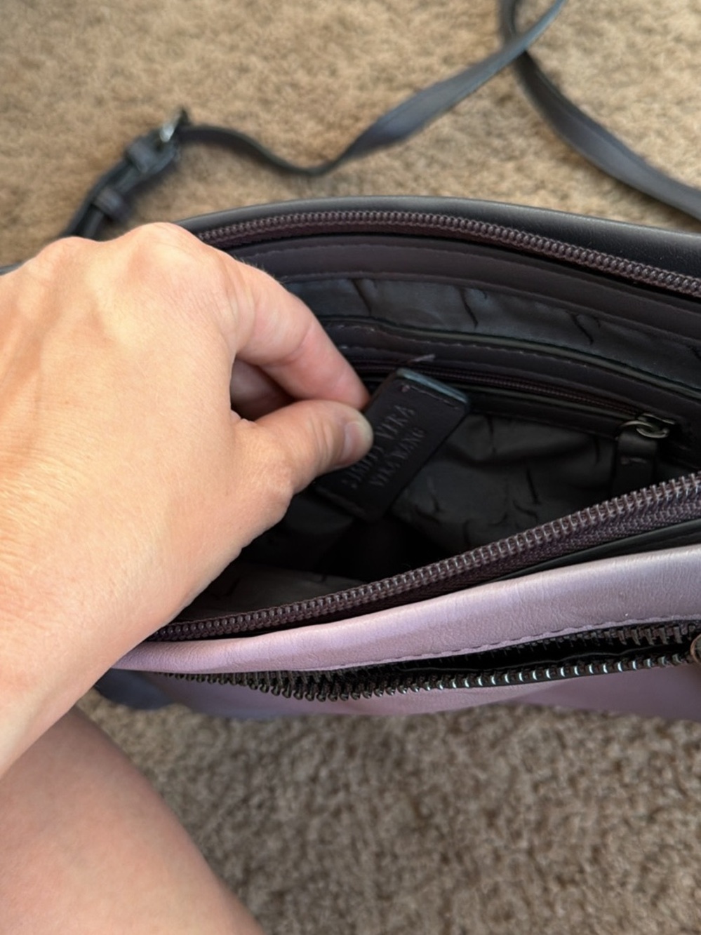 Women's Lavender Crossbody Bag - Simply Vera